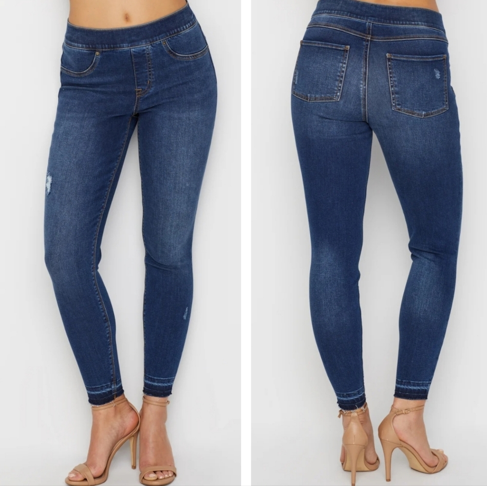 Spanx Distressed Denim Leggings